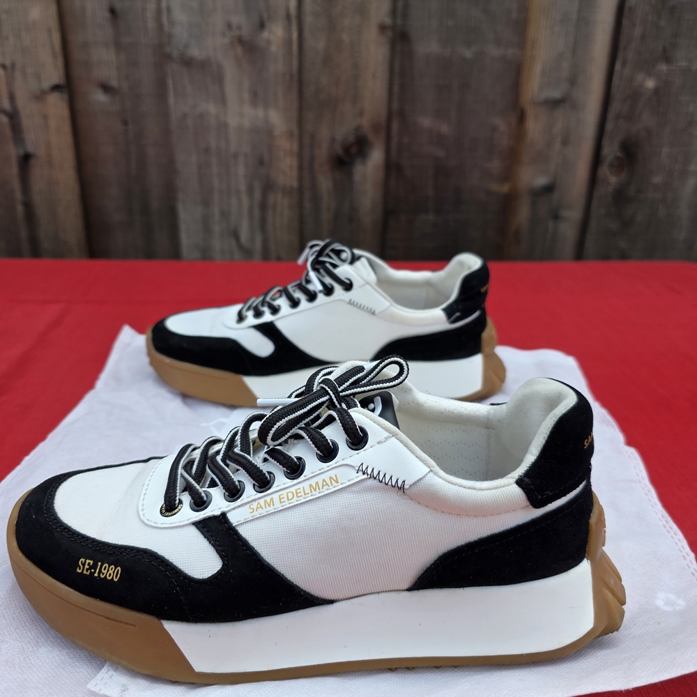 Sam Edelman Women's Black and White Sneakers - Picture 3 of 10